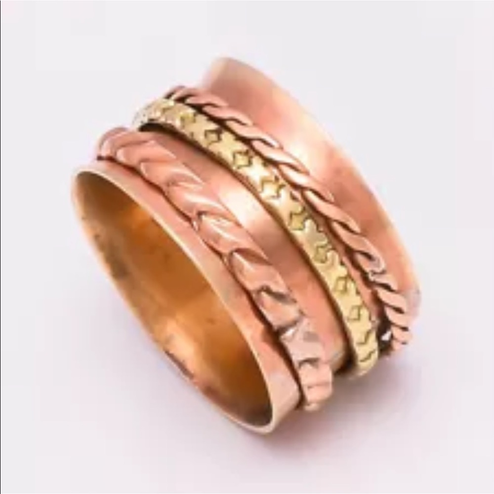 Handmade Copper Meditation Medicine rings - Picture 7 of 11